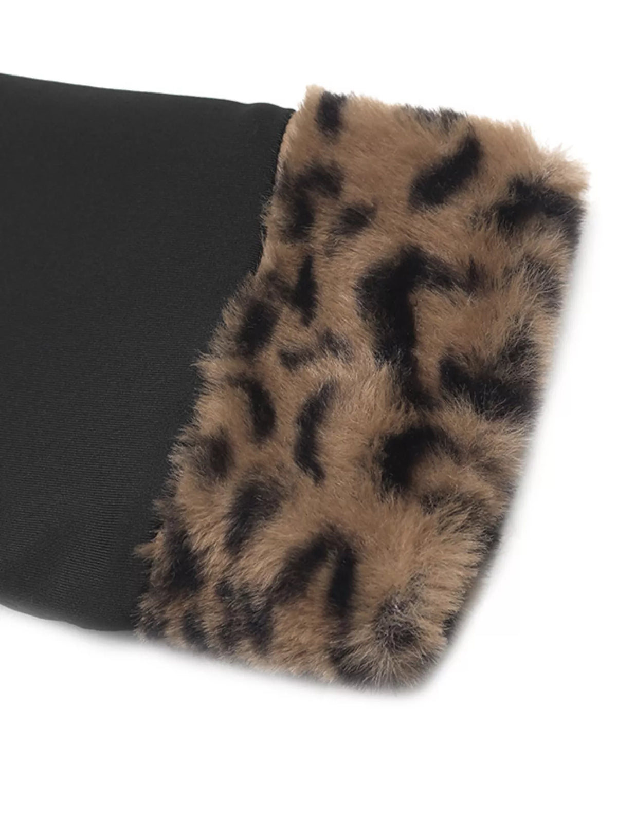 Leopard Trim V-Neck Long Sleeve Bodysuit - Lilixa.store