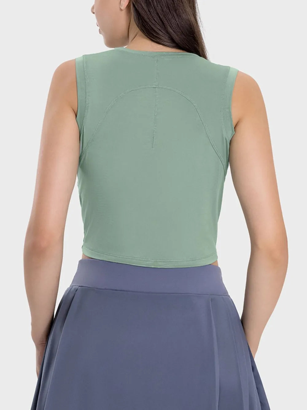 Millennia Drawstring Ruched Wide Strap Active Tank - Lilixa.store