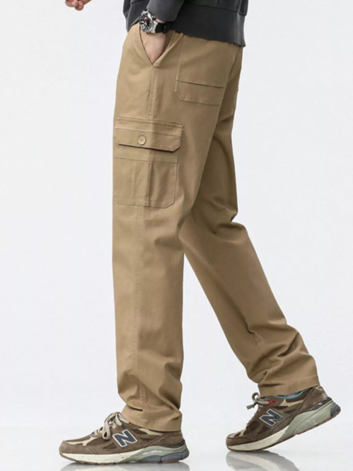 Men's Plus Size Relaxed Fit Cargo Pants, view 2