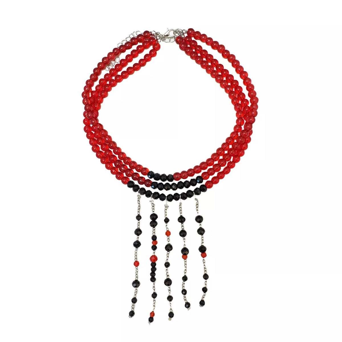 Gothic Multi-Layered Beaded Necklace - Lilixa.store