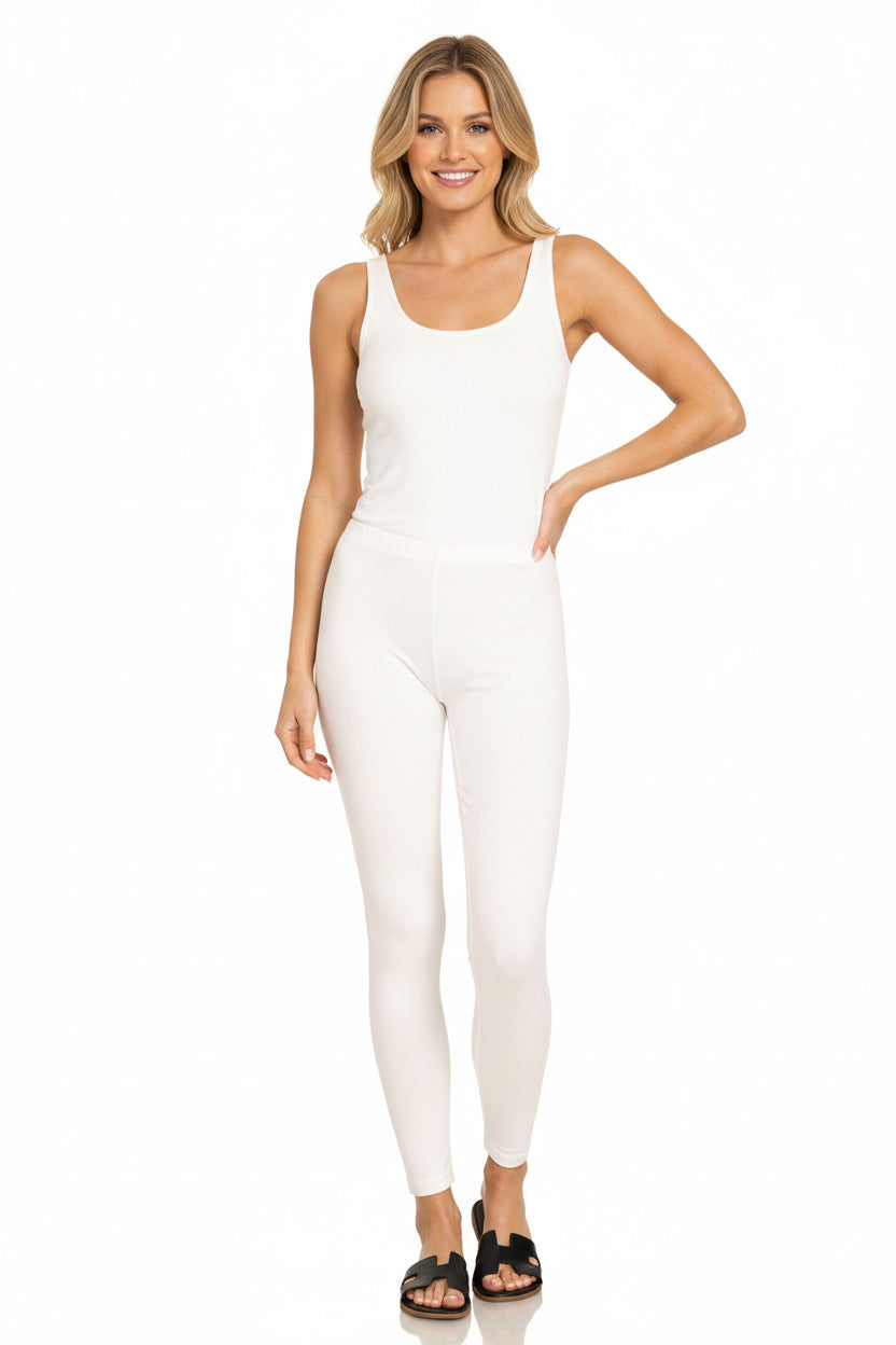 Zenana Premium Cotton Full Length Leggings - Lilixa.store