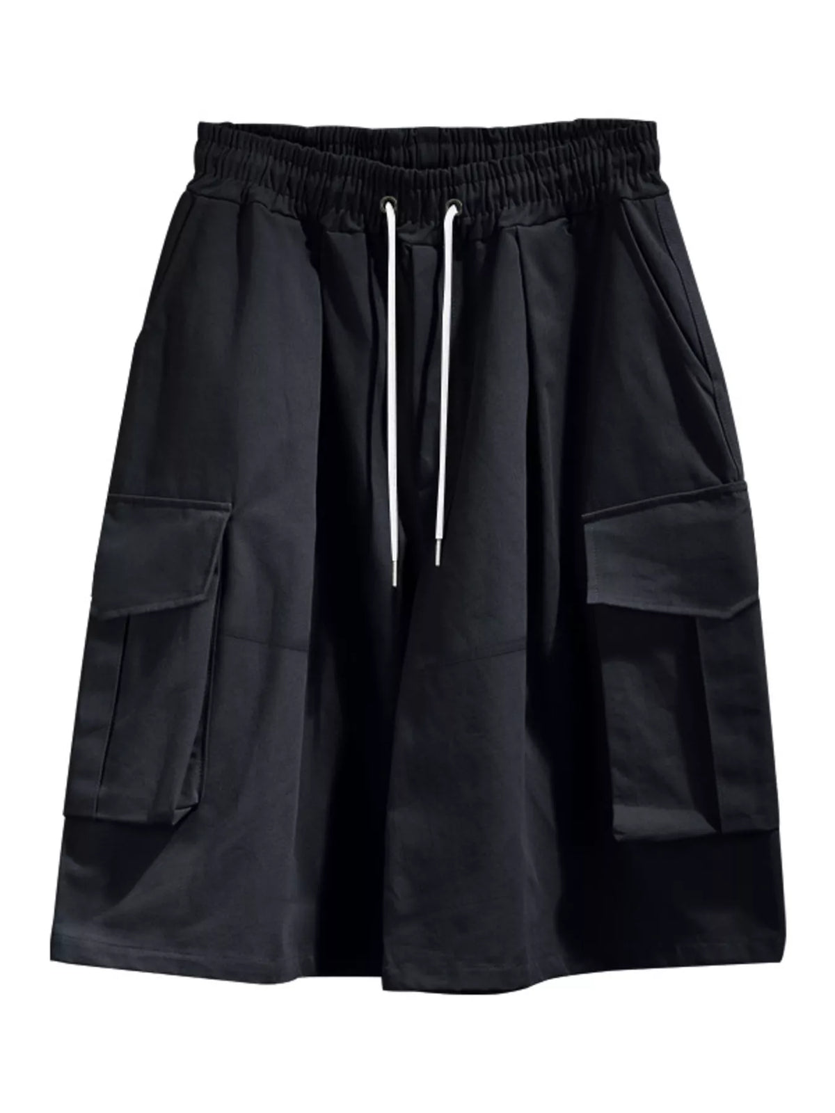 Men's Full Size Cargo Shorts with Drawstring Waist Plus Size