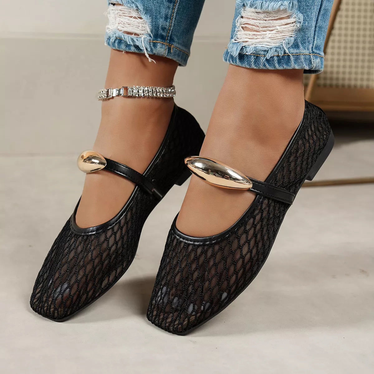 Square Toe Slip-Ons - Lilixa.store