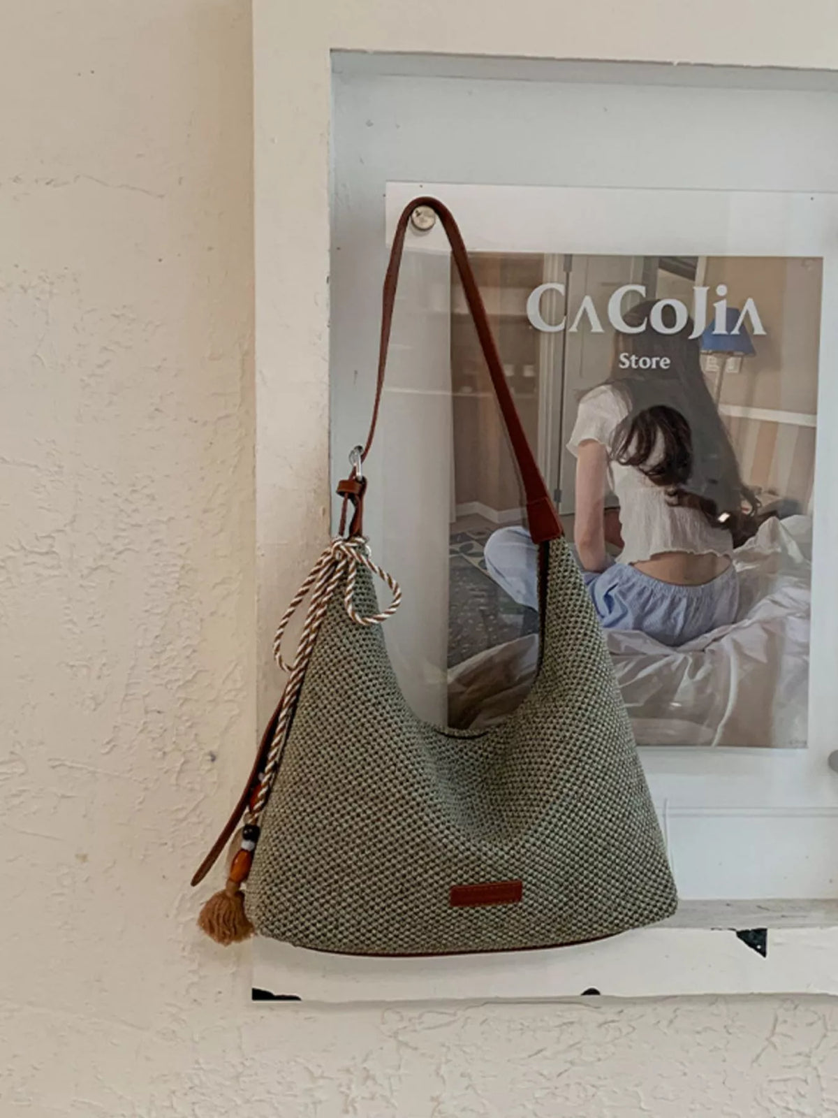 Tassel Woven Shoulder Bag - Lilixa.store
