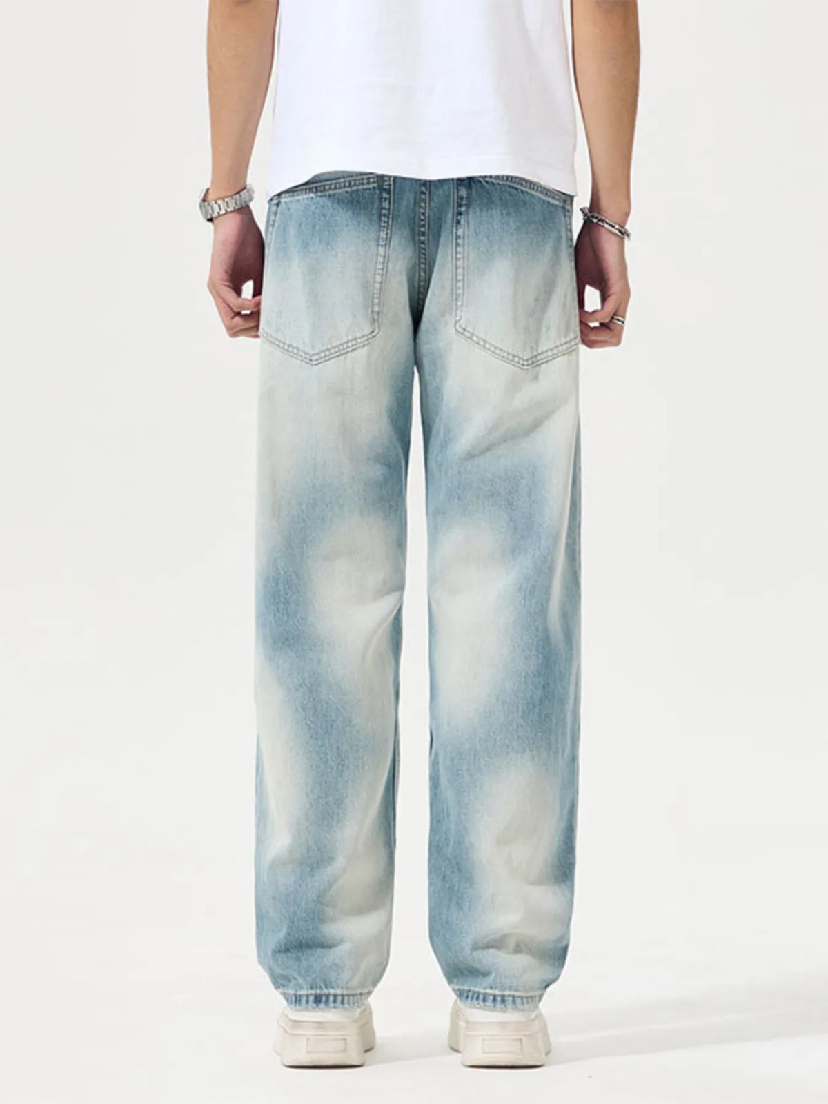 Men's Distressed Relaxed Fit Jeans - Lilixa.store