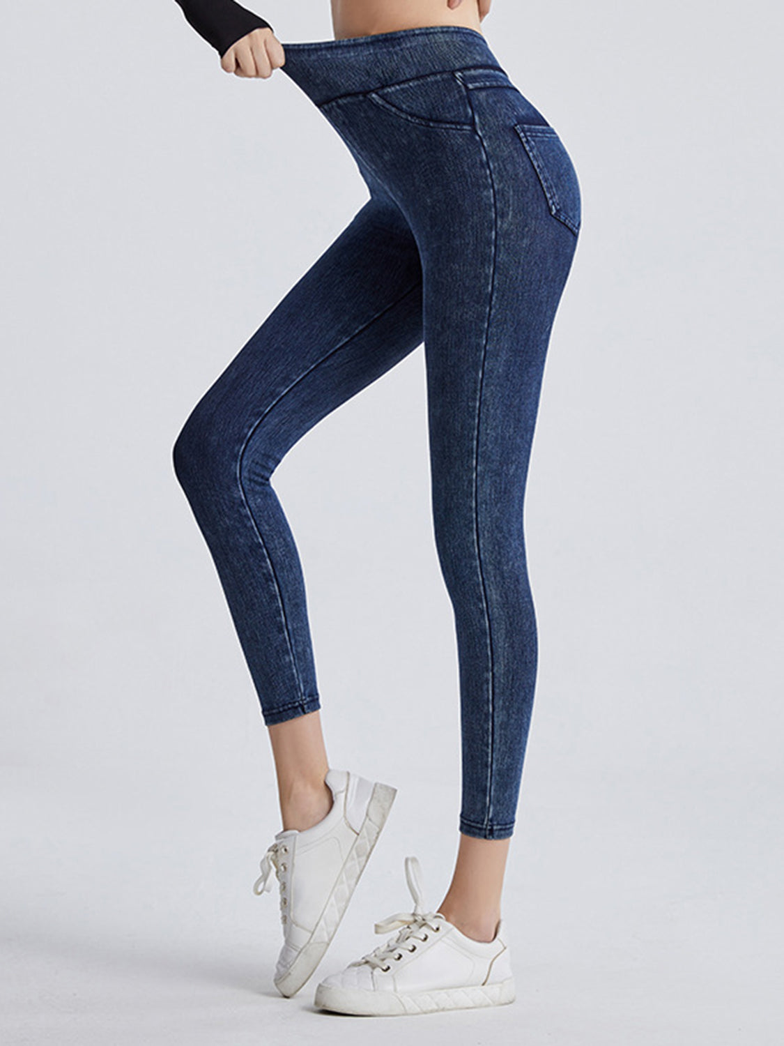 Wide Waistband Sports Leggings - Lilixa.store