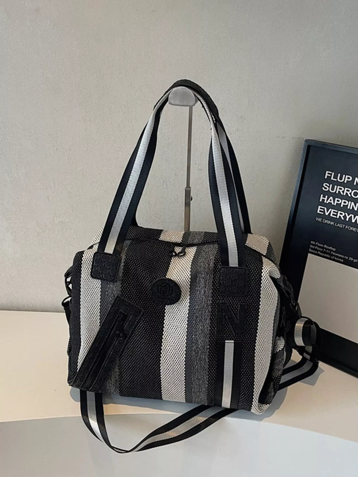Striped Duffle Bag - Lilixa.store