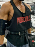 Men's Plus Size Letter Wide Strap Tank - Lilixa.store