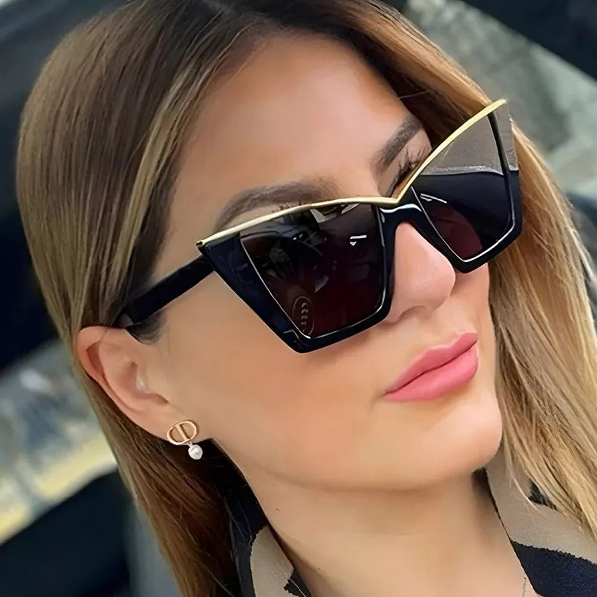 Oversized Cat-Eye Sunglasses - Lilixa.store