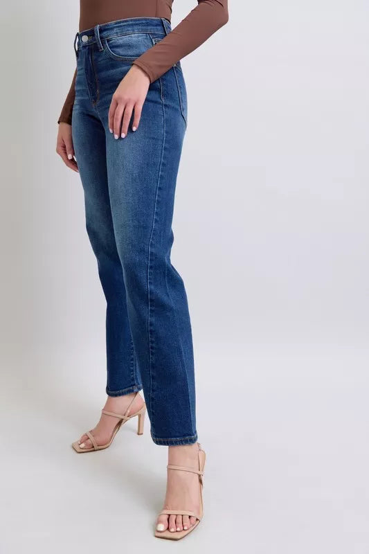 Judy Blue Full Size Side Seam Detail Straight Jeans with Pockets - Lilixa.store
