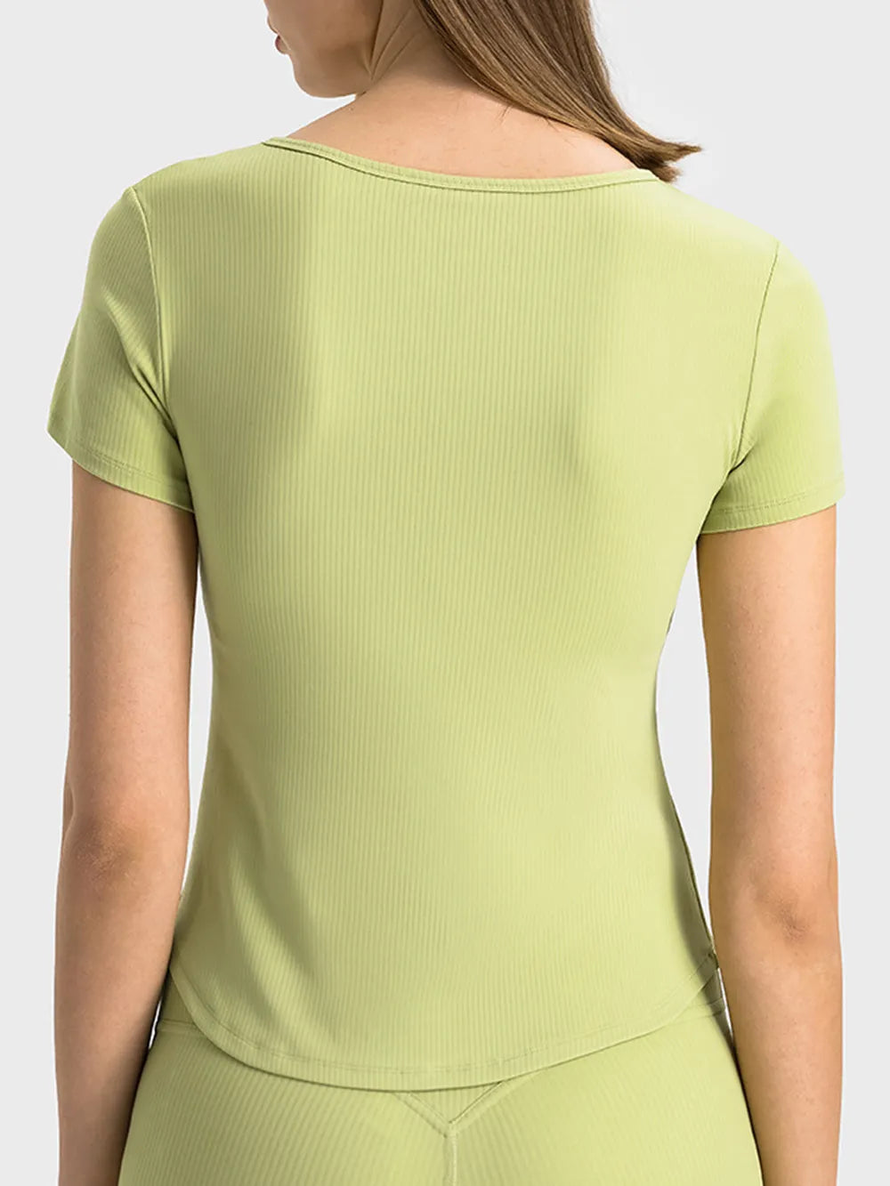 Millennia Notched Short Sleeve Active T-Shirt, view 9