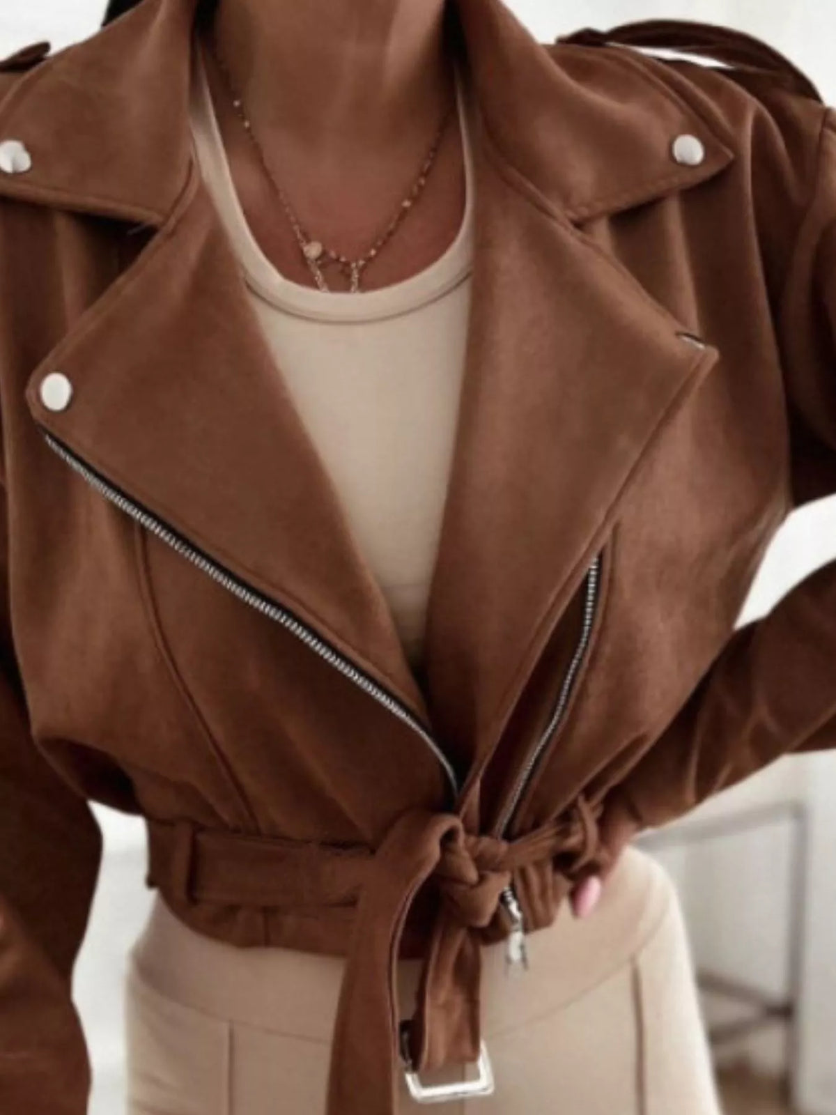 Zip Up Cropped Jacket, view 10