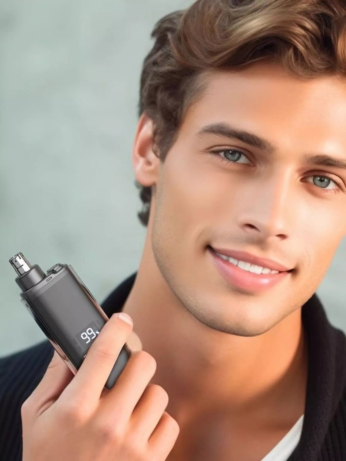 Rechargeable LED Display Nose Hair Trimmer - Lilixa.store