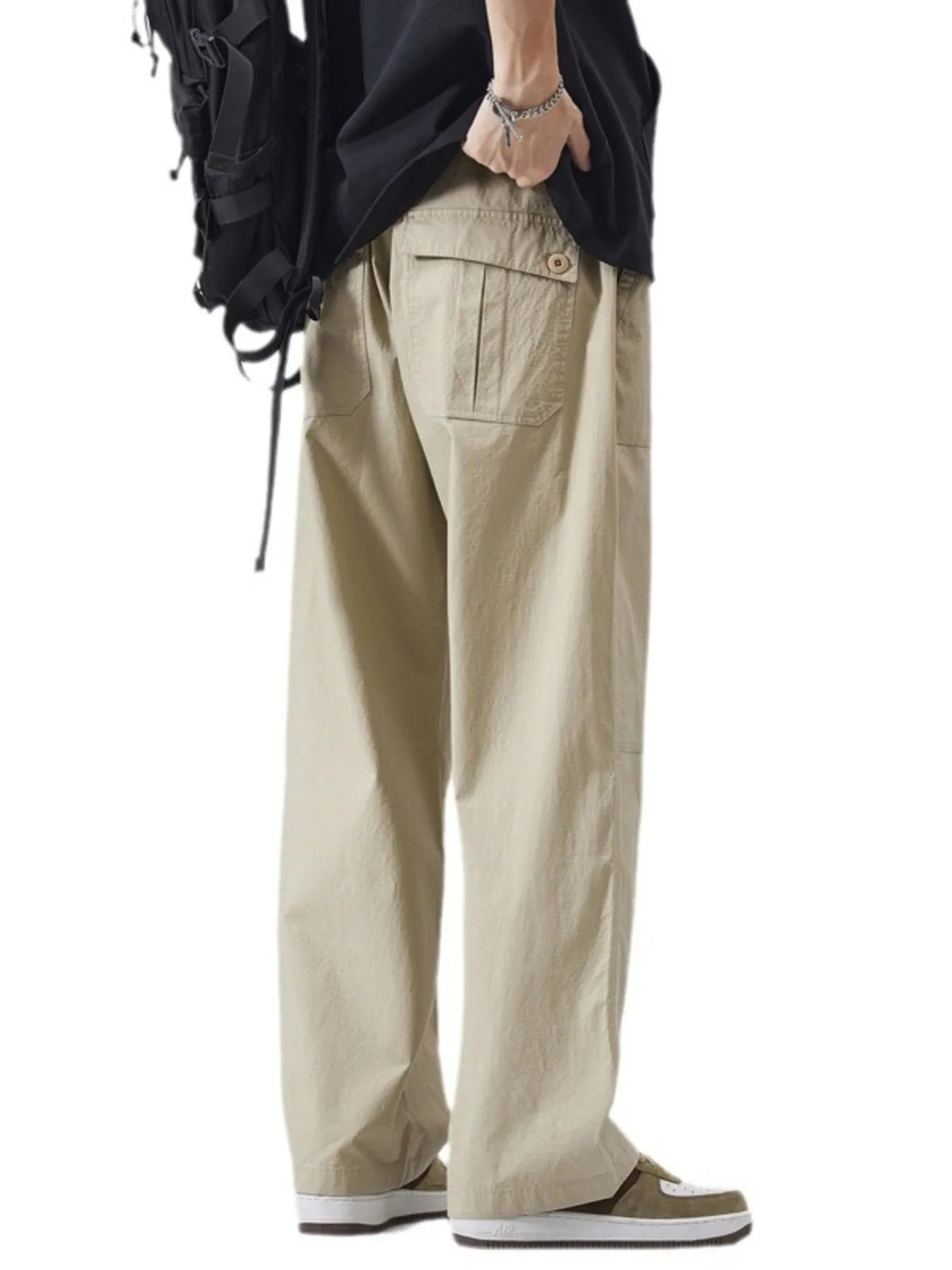 Men's Full Size Relaxed Fit Cargo Pants Plus Size, view 5
