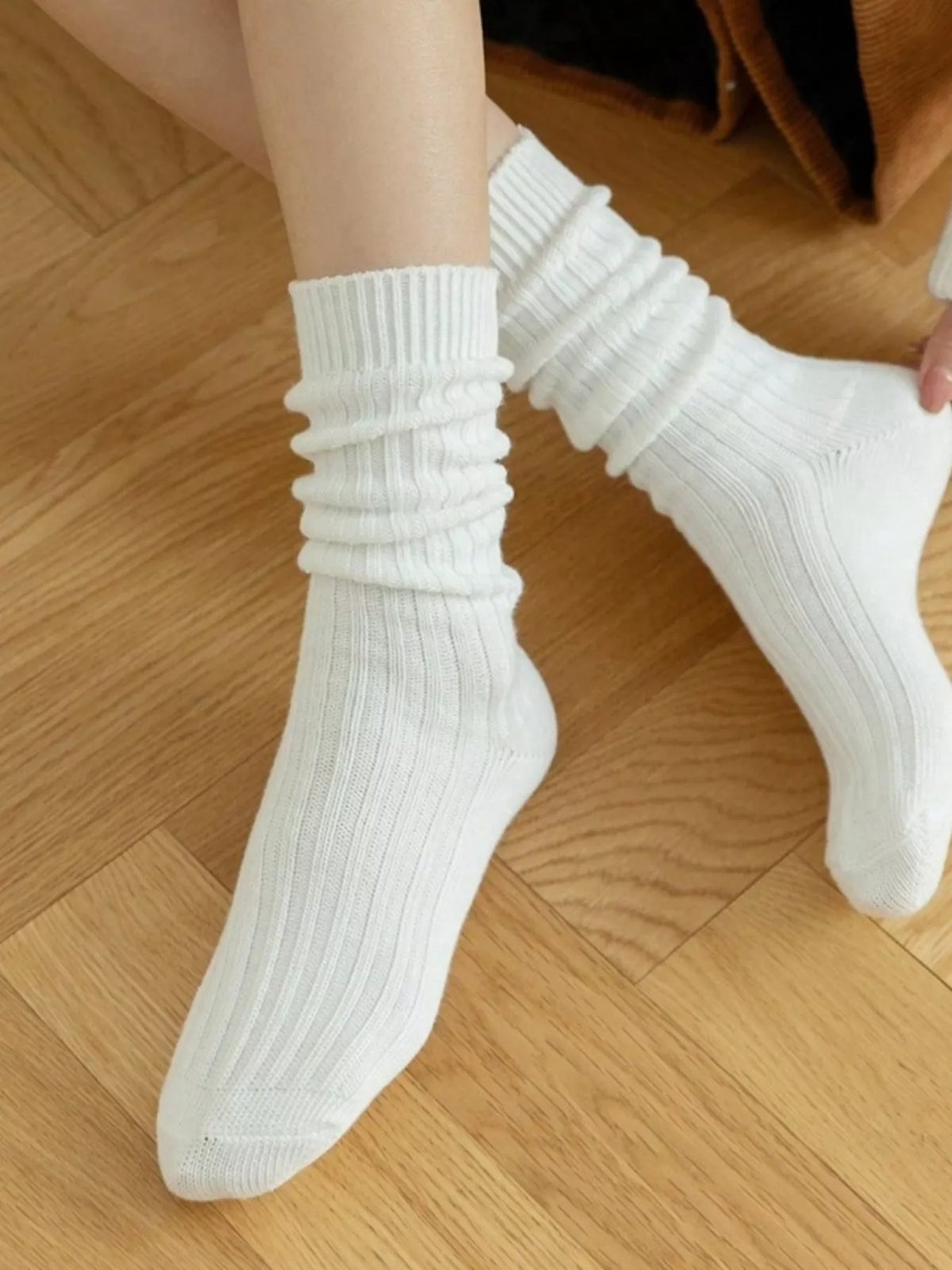 Classic Ribbed Knit Socks, view 2