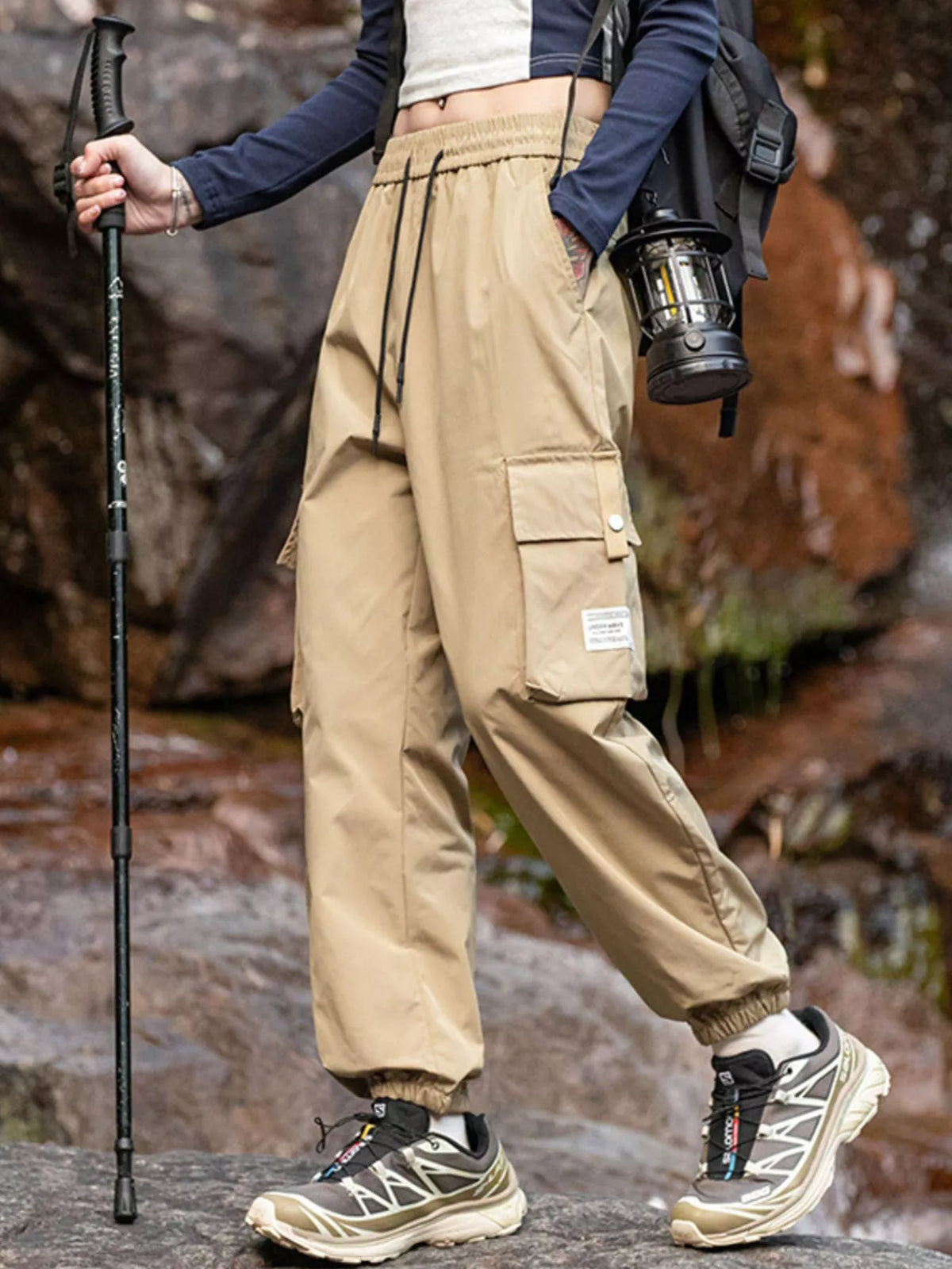 Men's Plus Size Loose Fit Cargo Pants, view 3