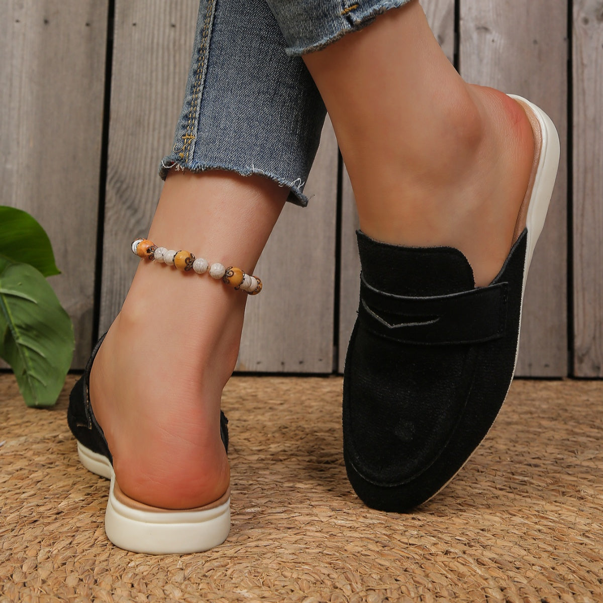 Round Toe Slip-Ons, view 4