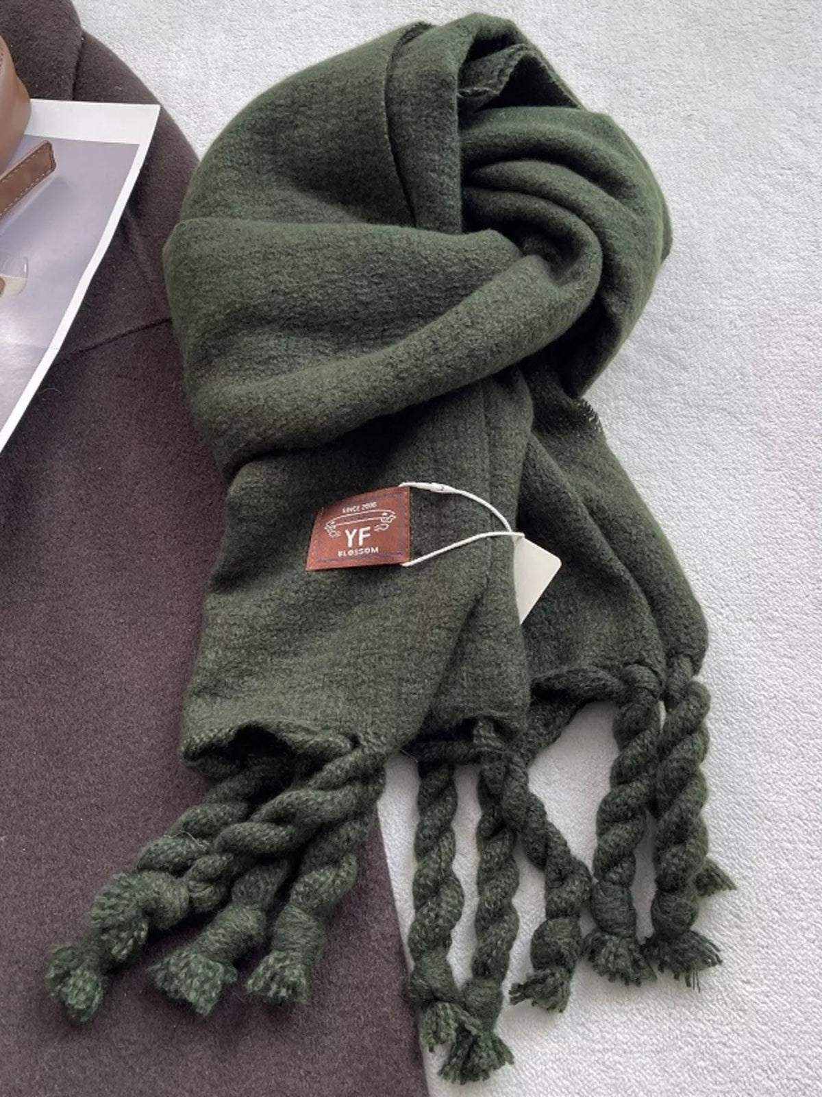 Knitted Tassel Scarf - Lilixa.store