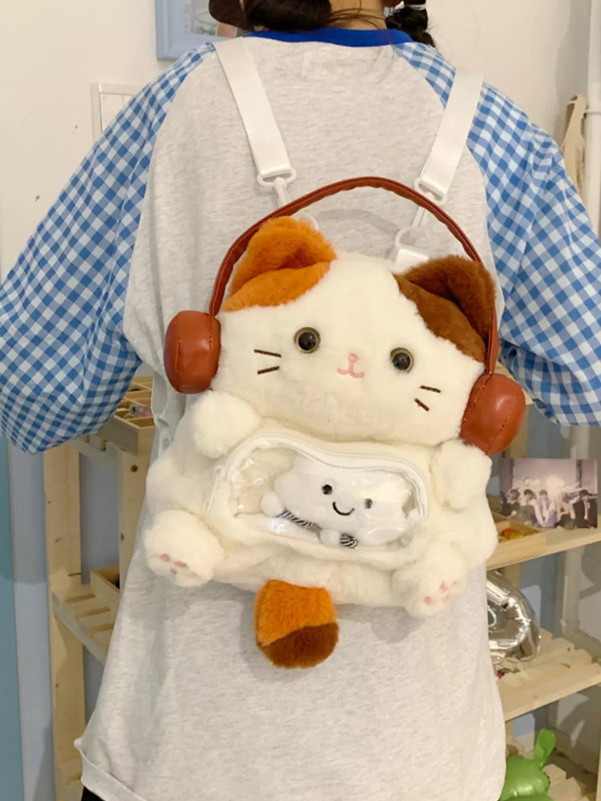 Cat Plush Backpack Bag - Lilixa.store