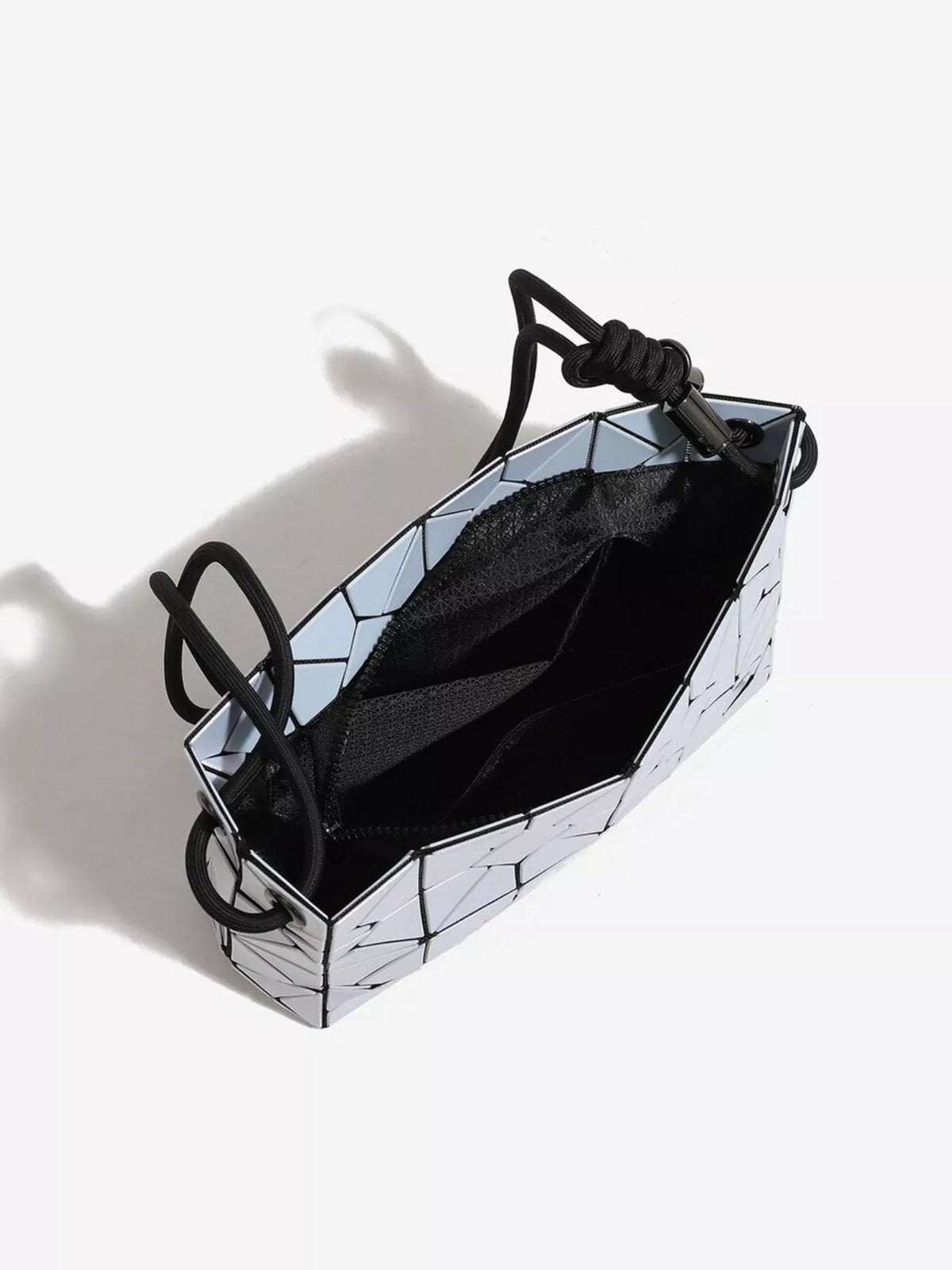 Geometric Prism Iridescent Shoulder Bag