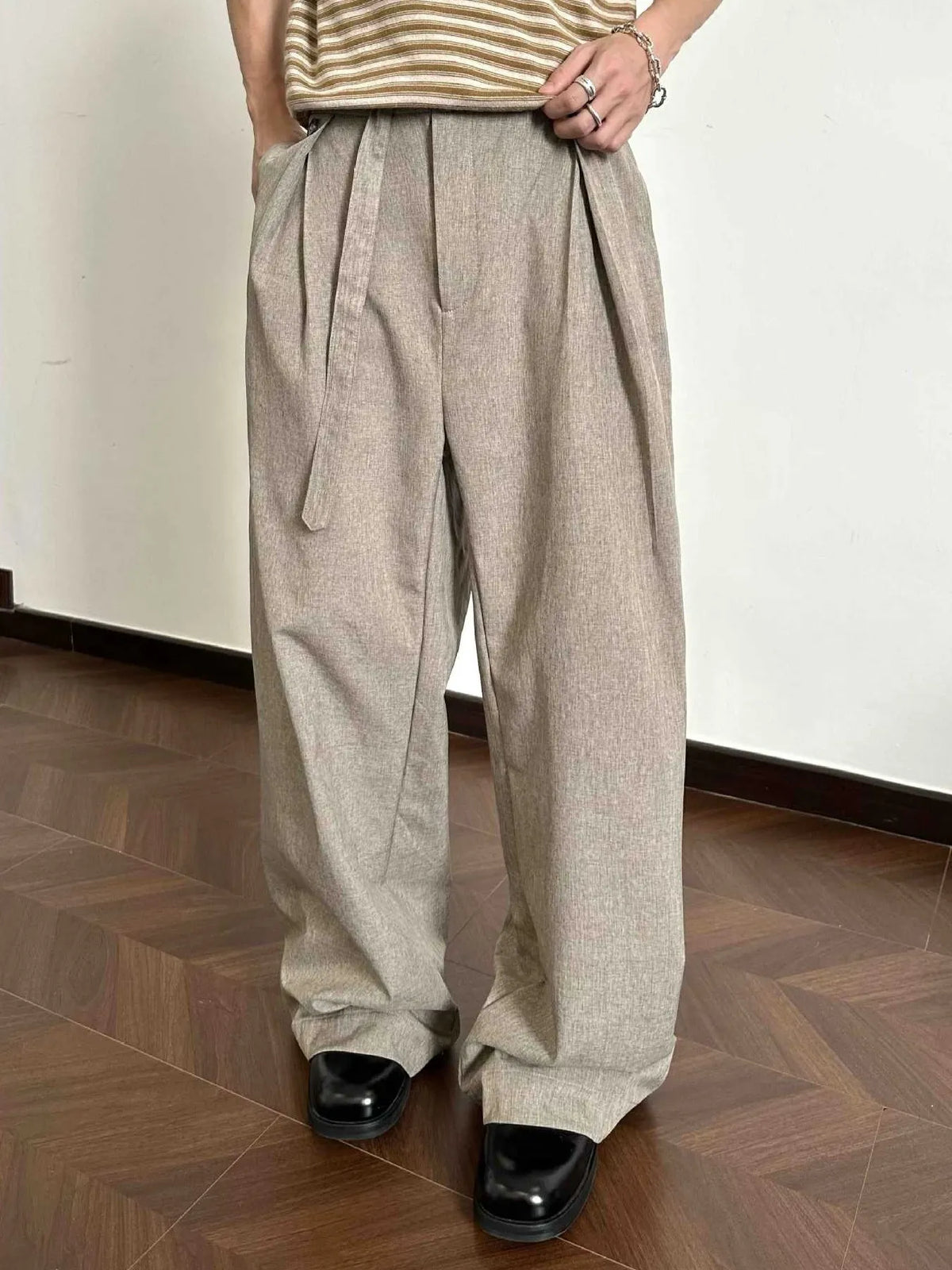 Men's Wide Leg Pants in Mocha