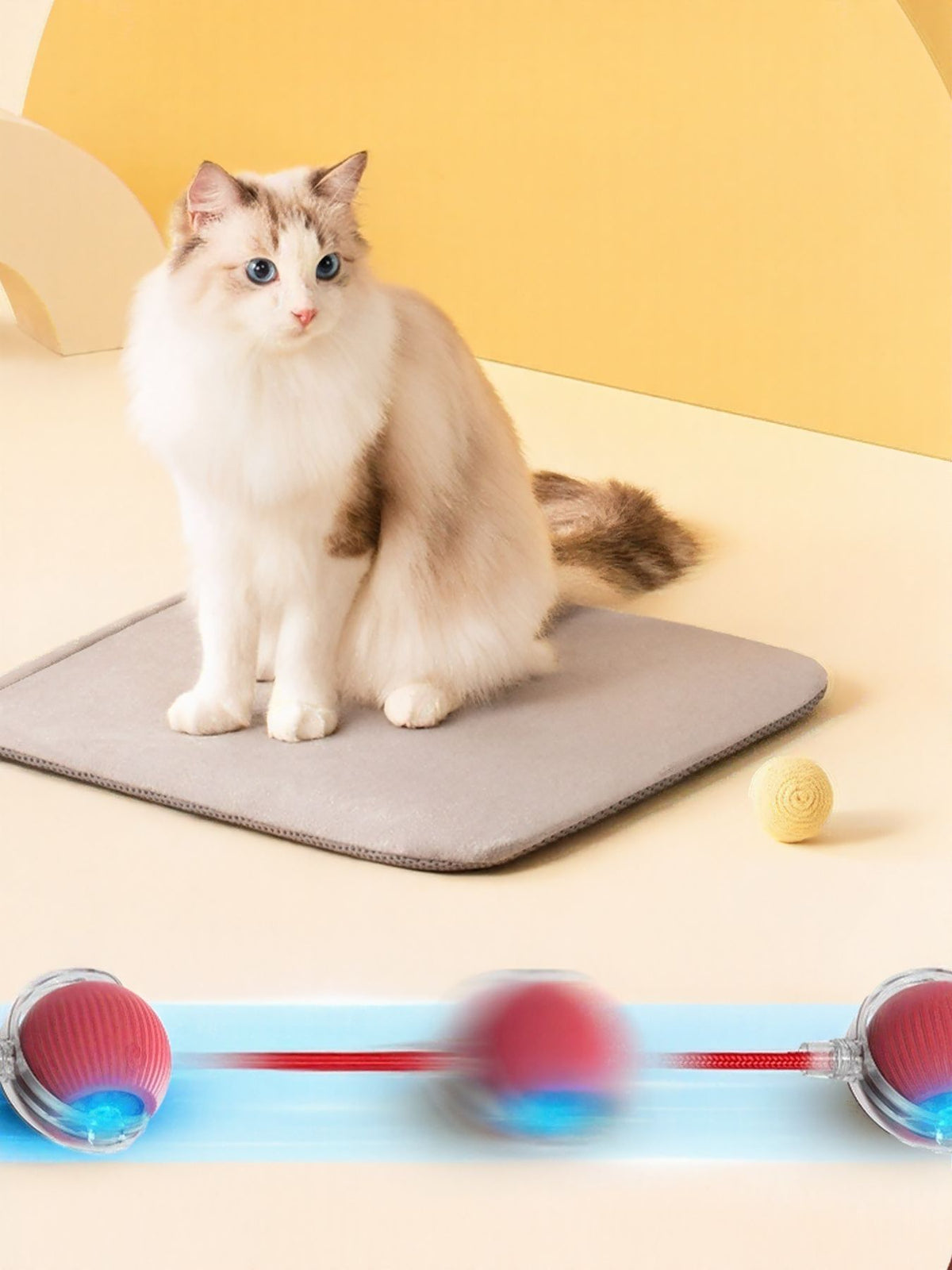 Interactive Ball Cat Sound Toy with Rope - Lilixa.store
