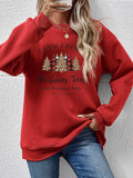 Graphic Round Neck Long Sleeve Sweatshirt - Lilixa.store