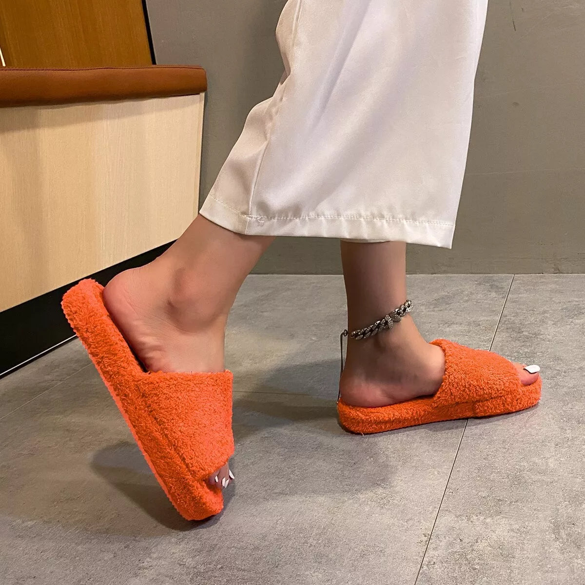 Open Toe Platform Slippers - Lilixa.store