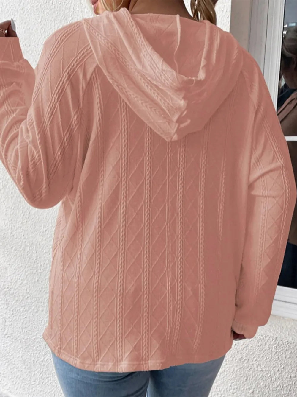 Full Size Drawstring Long Sleeve Hoodie - Lilixa.store