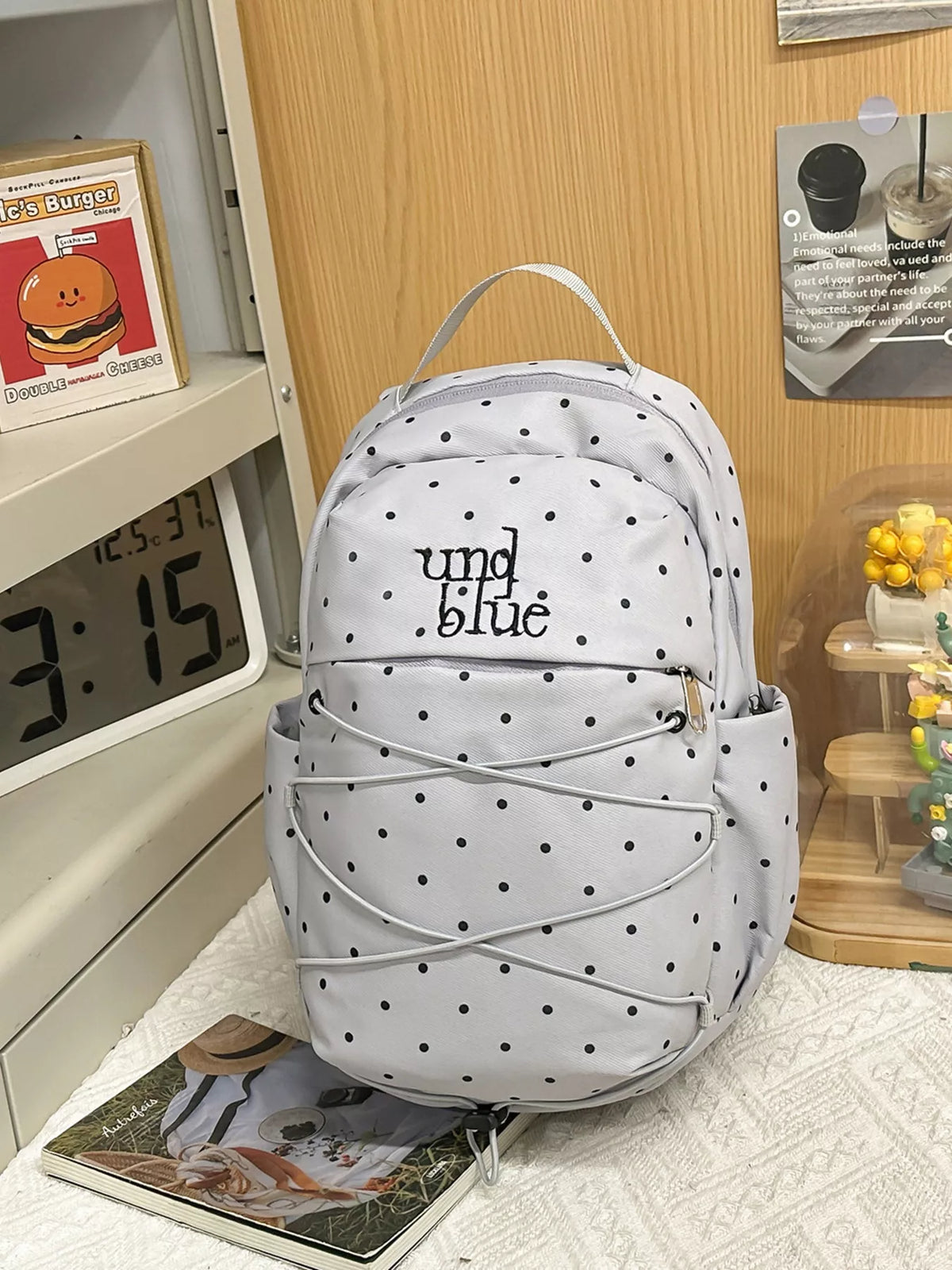 Polka Dot Lightweight Backpack Bag - Lilixa.store