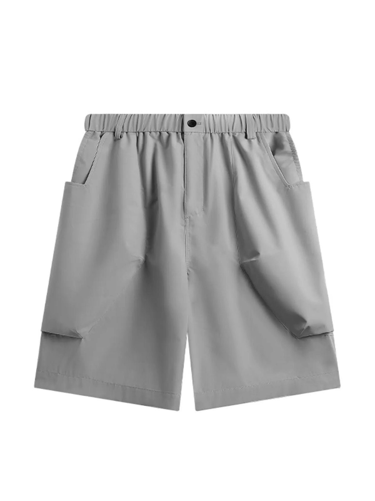 Men's Loose Fit Cargo Shorts in Light Gray, view 5