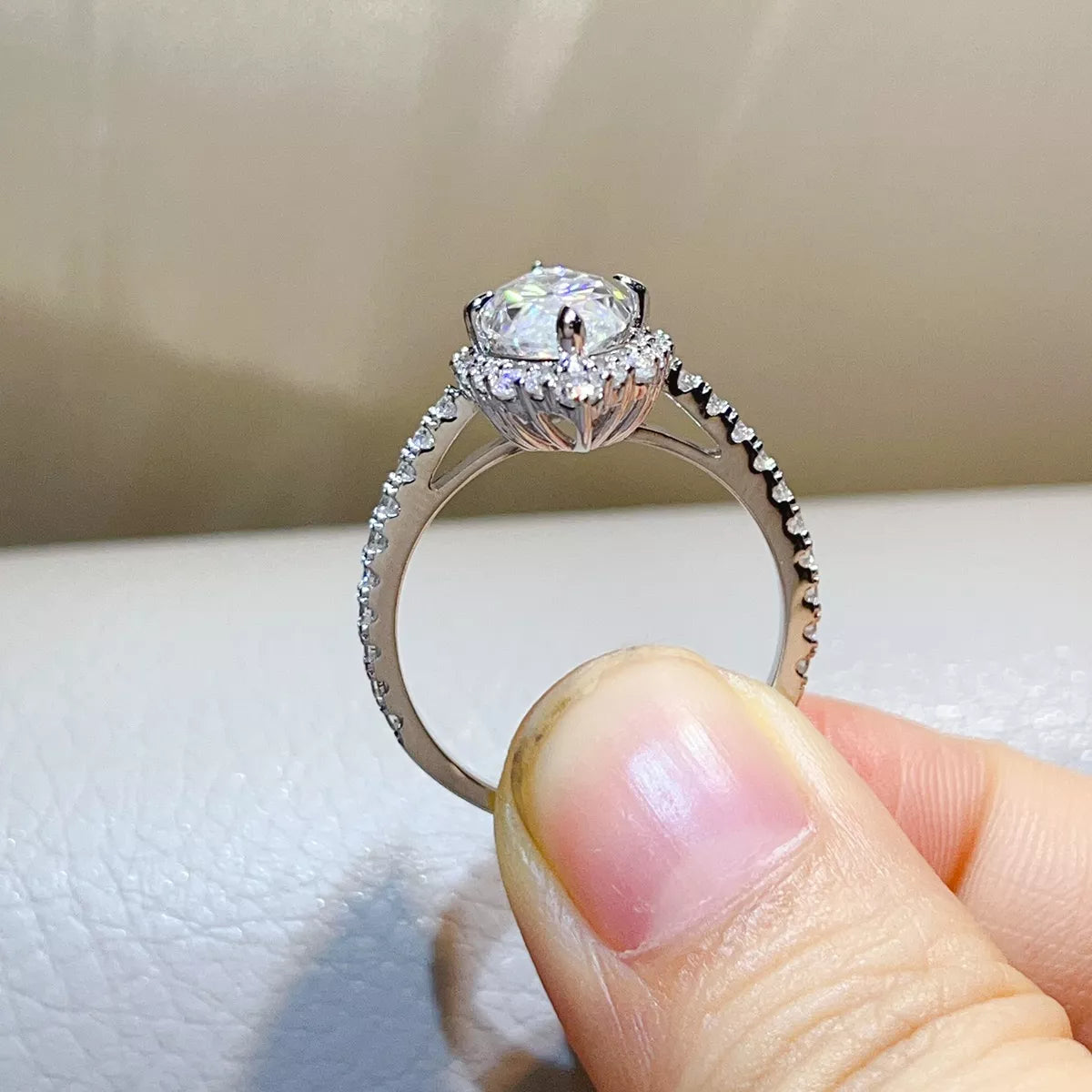 3 Carat 925 Sterling Silver Moissanite Ring - Lilixa.store
