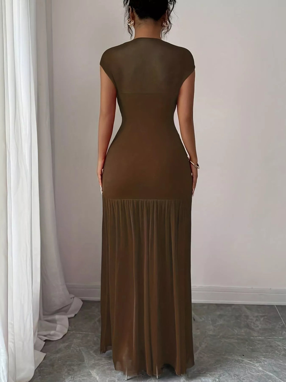 Ruched Bodycon Maxi Dress - Lilixa.store