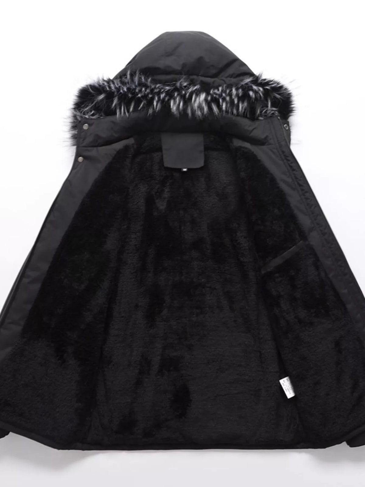 Men's Plus Size Fur Hooded Winter Parka Coat - Lilixa.store