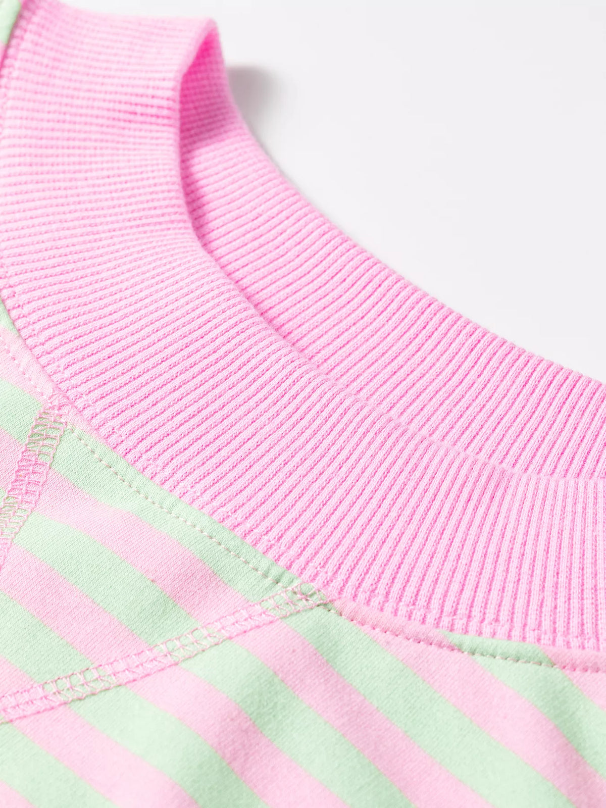 Striped Round Neck Long Sleeve Sweatshirt
