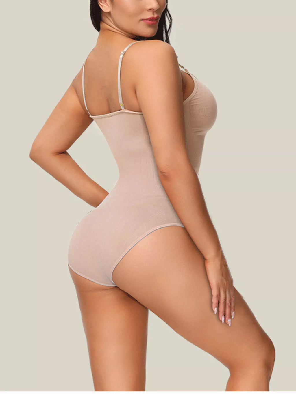 Full Size Seamless Scoop Neck Shaping Bodysuit Plus Size - Lilixa.store
