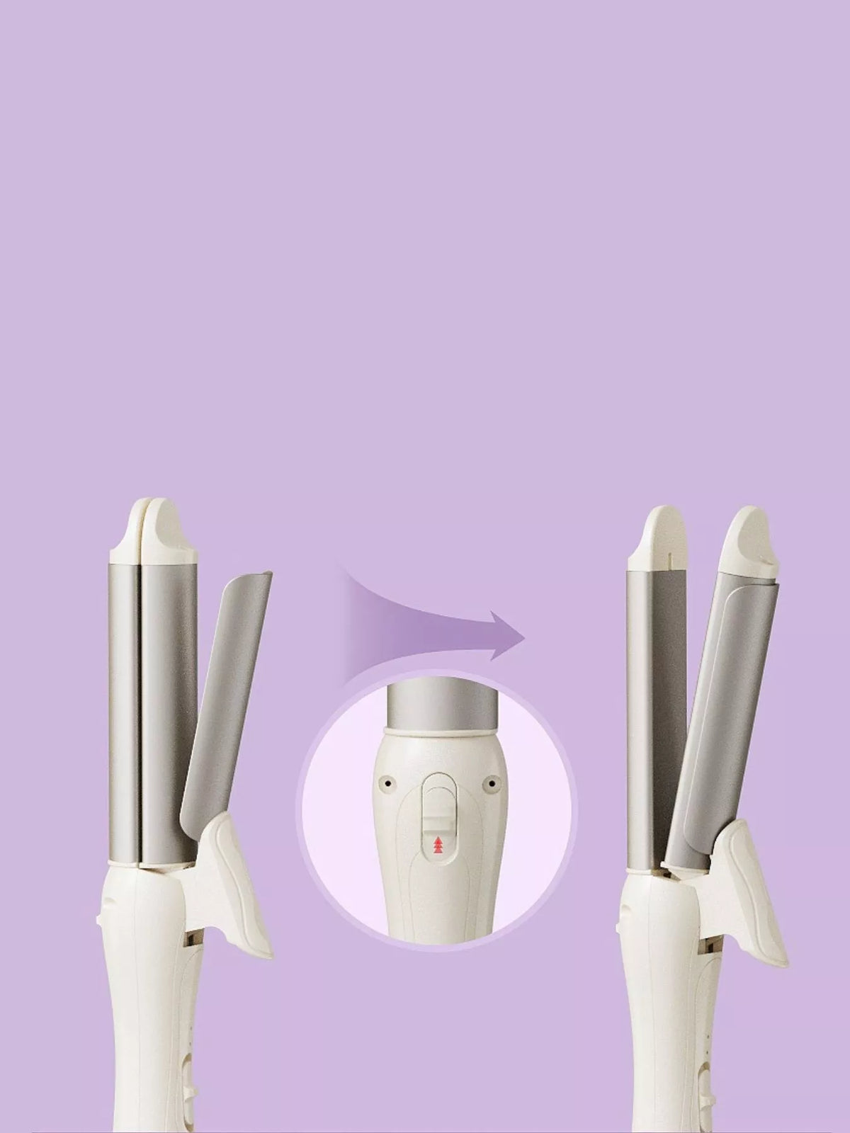 2-in-1 Rotating Hair Curling Iron - Lilixa.store