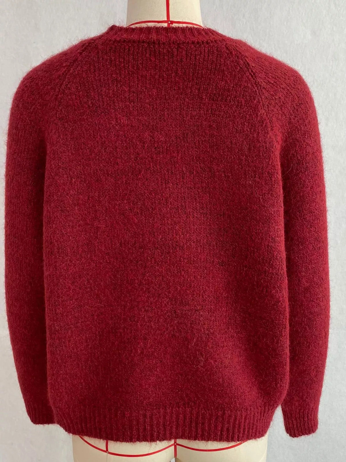 Argyle Pattern Raglan Sleeve Sweater, view 22