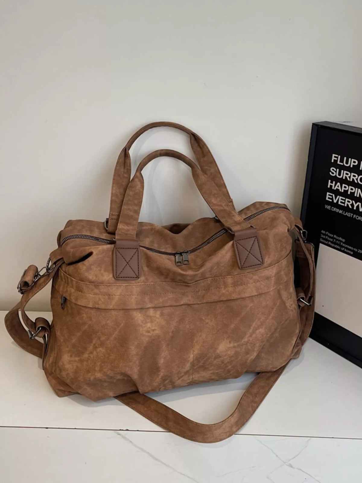 Vintage Adjustable Strap Duffel Bag - Lilixa.store