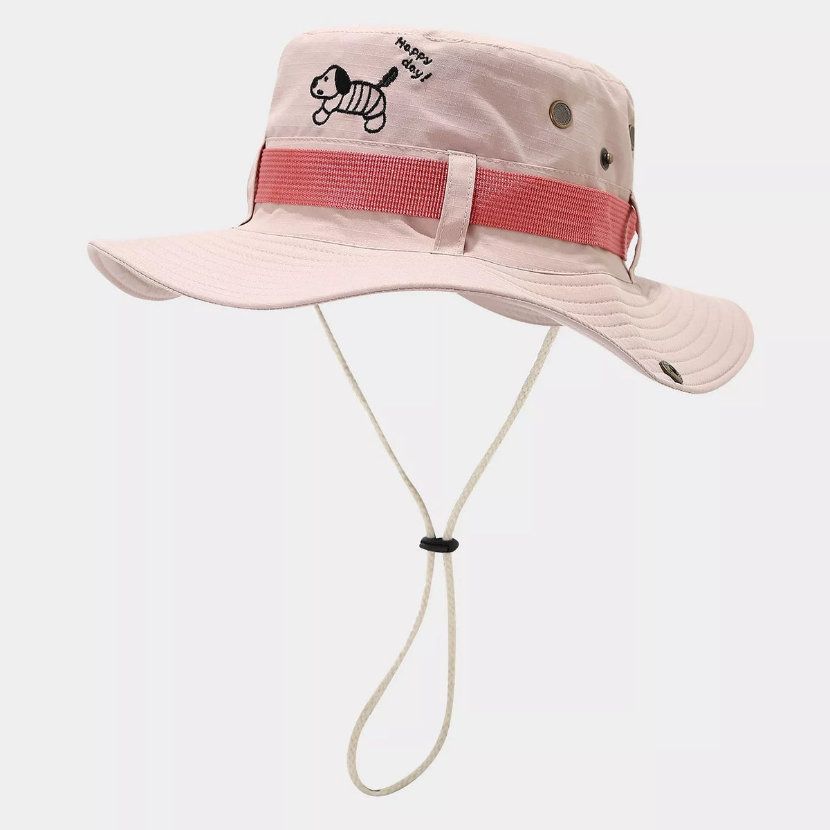 Cartoon Embroidered Sun Protection Bucket Hat - Lilixa.store