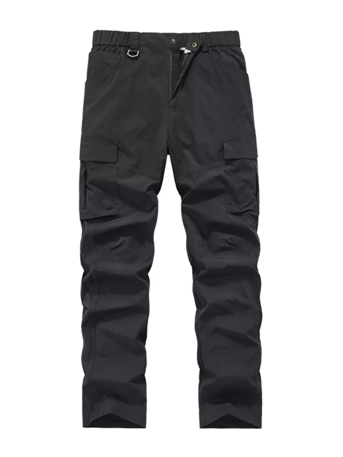 Men's Plus Size Elastic Waist Cargo Pants, view 3