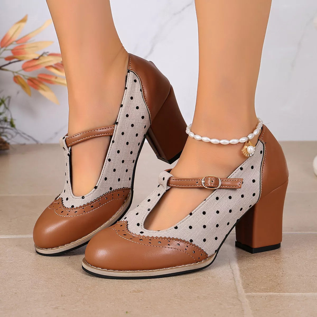 Point Toe Block Heels Pumps - Lilixa.store