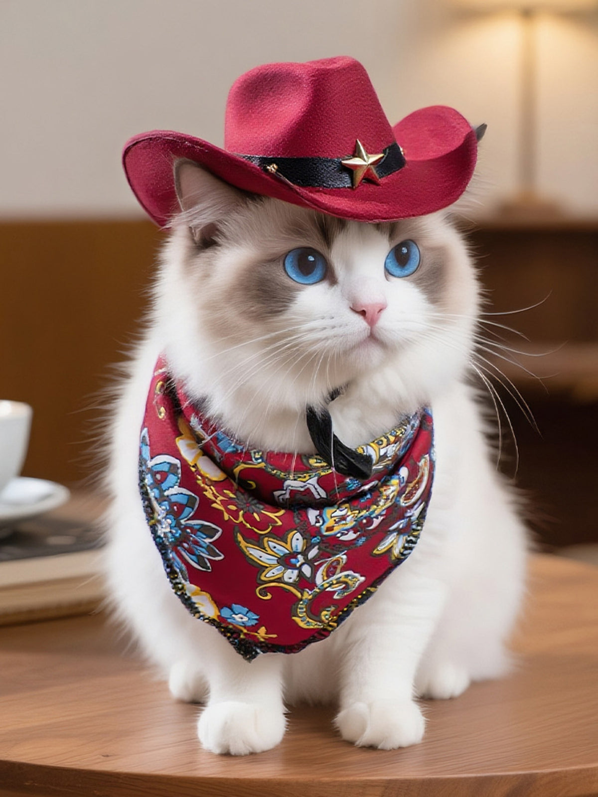 Paisley Print Pet Scarf & Hat - Lilixa.store