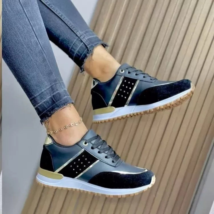 Round Toe Lace Up Athletic - Lilixa.store