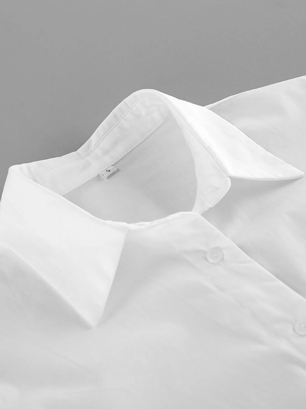 Tie-Waist Detail Wrap-Front Shirt - Lilixa.store