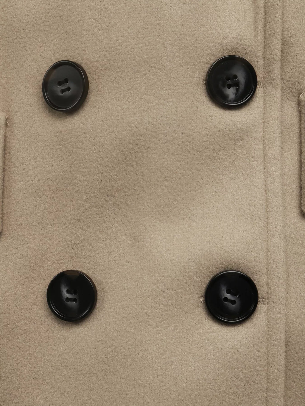 Double-Breasted Lapel Collar Longline Coat in Khaki, view 7
