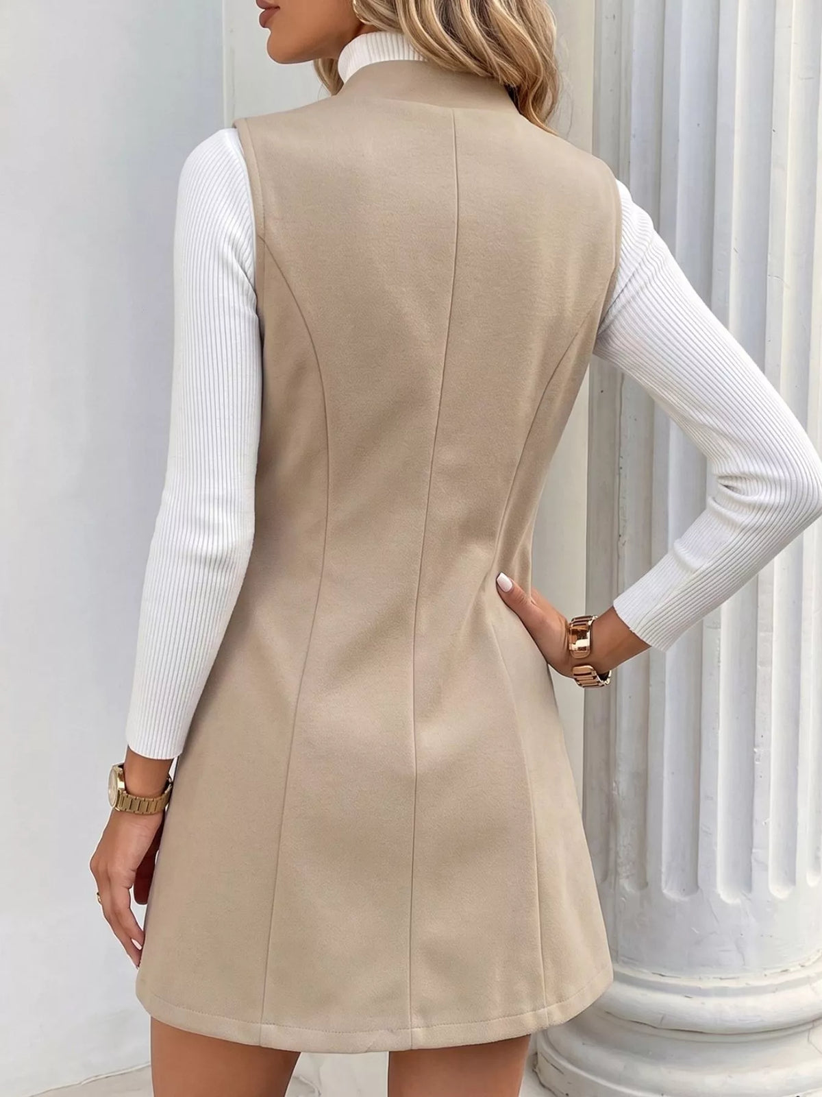 Elegant Button-Down Vest Coat - Lilixa.store