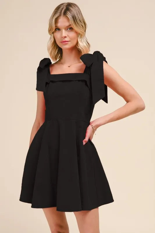 SO ME Fit and Flare Washed Gameday Dress - Lilixa.store