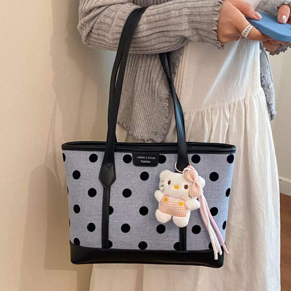 Polka Dot Shoulder Bag - Lilixa.store