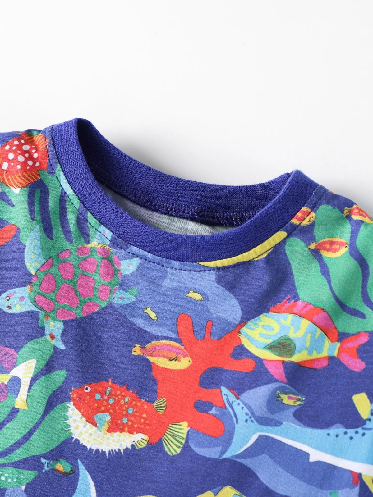 Children's Marine Life Print A-Line Dress - Lilixa.store